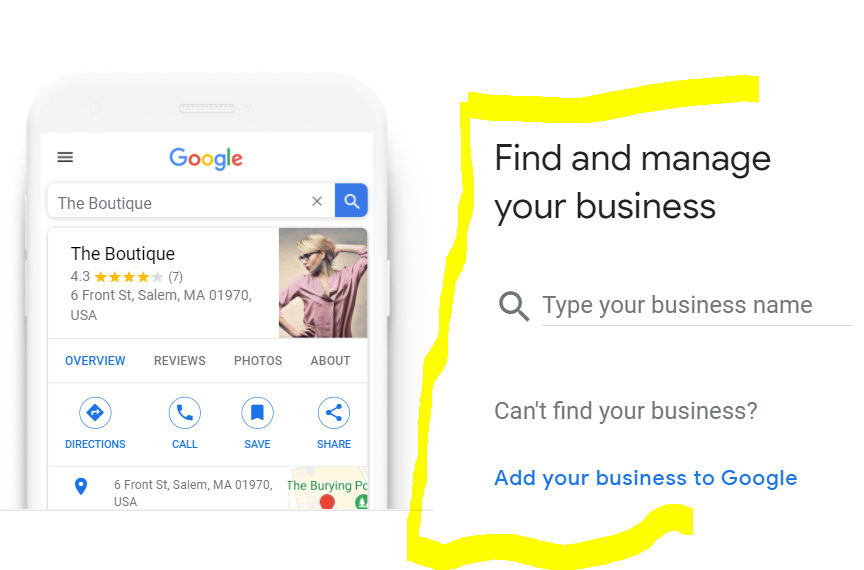 i want to add my business to google but not my address